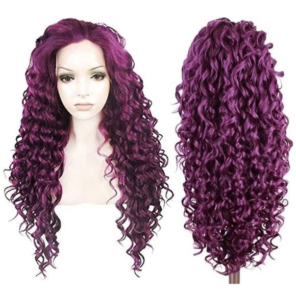 26 inch Purple Lace Front Wig